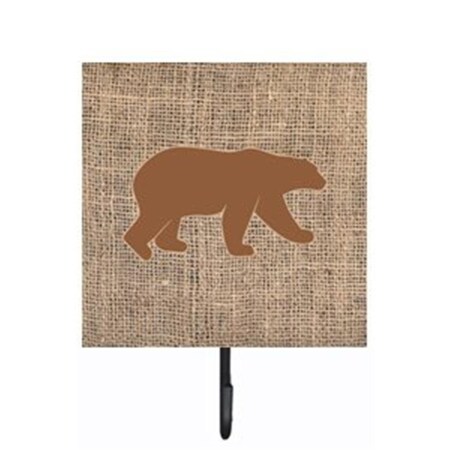 Carolines Treasures Bear Burlap and Brown Leash Or Key Holder BB1005-BL-BN-SH4
